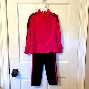 EUC Adidas Girls Jacket and Pants Set (5)